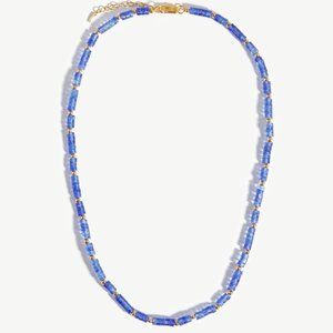 BNWOT Missoma Medium Beaded Stack Necklace NEVER WORN in 18ct Gold Plated Blue